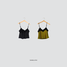 Carica l'immagine nel visualizzatore di Gallery, Haveone top satin pizzo Art RVS-P019