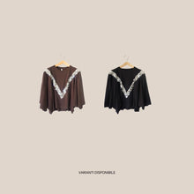 Carica l'immagine nel visualizzatore di Gallery, Tensione in t-shirt over manica ampia con paillettes 100% cotone Art PE260191