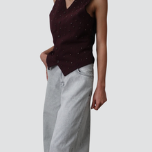 Carica l'immagine nel visualizzatore di Gallery, Vicolo gilet over con applicazione Art RD0095