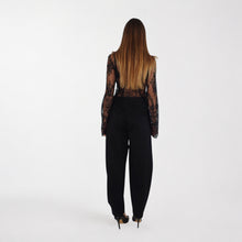 Carica l'immagine nel visualizzatore di Gallery, Tensione in pantalone balloon punto milano 58% viscosa Art 27P6771 ( blazer Art 27B6770 )