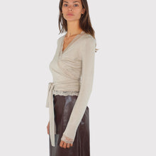 Carica l'immagine nel visualizzatore di Gallery, Haveone maglia portafoglio con fusciacca bordi pizzo 94% viscosa Art MMA-R319