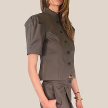 Carica l'immagine nel visualizzatore di Gallery, Tensione in blazer manica corta sfiancato 98% cotone Art 26B4542 ( pantalone Art 26P4516 )