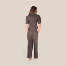 Carica l'immagine nel visualizzatore di Gallery, Tensione in pantalone palazzo pinces 98% cotone Art 26P4516 ( blazer 26B4542 )