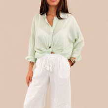 Carica l'immagine nel visualizzatore di Gallery, Tensione in camicia over mussola 100% cotone Art S26CM74
