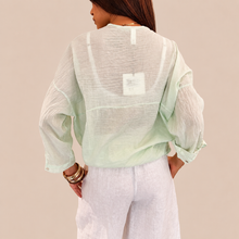 Carica l'immagine nel visualizzatore di Gallery, Tensione in camicia over mussola 100% cotone Art S26CM74