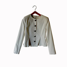 Carica l'immagine nel visualizzatore di Gallery, Tensione in completo crepe giacca sfiancata più pantalone palazzo elastico retro Art 26C4524