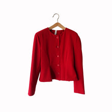 Carica l'immagine nel visualizzatore di Gallery, Tensione in completo crepe giacca sfiancata più pantalone palazzo elastico retro Art 26C4524