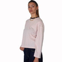Carica l'immagine nel visualizzatore di Gallery, Tensione in maglia over righe 48% cotone Art 26M4116
