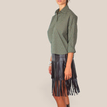 Carica l'immagine nel visualizzatore di Gallery, Vicolo camicia over verde quadri 50% cotone Art TAC1204
