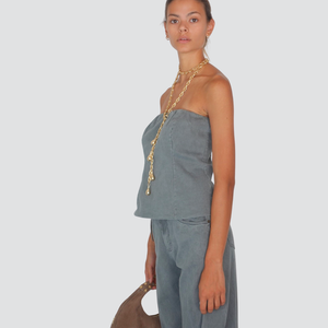 Tensione in top fascia elastico retro 100% cotone Art W25T153