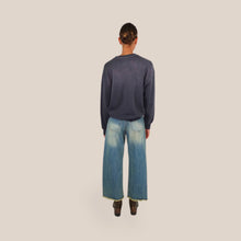 Carica l'immagine nel visualizzatore di Gallery, Tensione in jeans con cintura fondo sfrangiato 100% cotone Art W26P213
