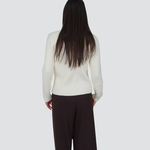 Haveone maglia cratere con perle Art MNC-P055