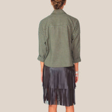 Carica l'immagine nel visualizzatore di Gallery, Vicolo camicia over verde quadri 50% cotone Art TAC1204
