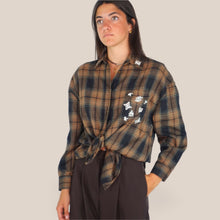 Carica l'immagine nel visualizzatore di Gallery, Vicolo camicia over quadri con applicazioni 70% cotone Art RAC0060
