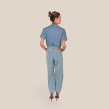 Carica l'immagine nel visualizzatore di Gallery, Haveone tuta denim manica corta 100% cotone Art YGZ-Q004
