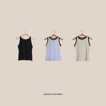 Carica l'immagine nel visualizzatore di Gallery, Haveone canotta jersey bordi contrasto 90% cotone Art RJS-Q194
