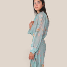 Carica l'immagine nel visualizzatore di Gallery, Tensione in camicia over stampa fiore 85% lyocell Art PE260596
