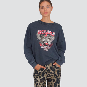 Haveone felpa over garzata con stampa 60% cotone Art FFW-P025