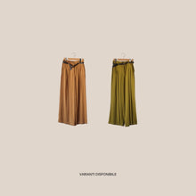 Carica l'immagine nel visualizzatore di Gallery, Vicolo pantalone palazzo pinces con cintura 83% modal Art TAB2072
