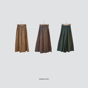 Vicolo pantalone gamba ampia elastico 100% cotone vita Art TD0731