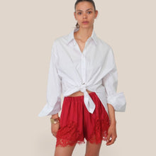Carica l'immagine nel visualizzatore di Gallery, Haveone shorts india elastico vita fondo pizzo 90% viscosa Art PVS-Q383
