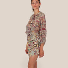 Carica l'immagine nel visualizzatore di Gallery, Tensione in camicia over con nappine 75% lyocell Art 39621
