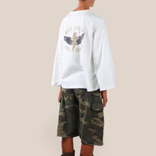 Carica l'immagine nel visualizzatore di Gallery, Vicolo t-shirt over manica ampia con stampa 100% cotone Art RAC0241
