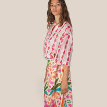 Carica l'immagine nel visualizzatore di Gallery, Tensione in camicia over stampa mussola 100% cotone Art 39830
