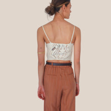 Carica l'immagine nel visualizzatore di Gallery, Haveone top burro crochet spallino regolabile 95% viscosa Art RVS-Q144
