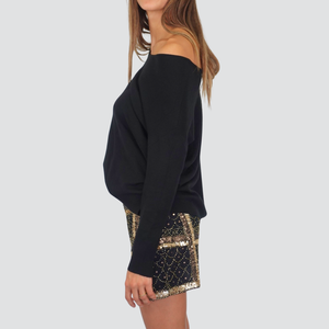 Tensione in maglia over scollo V sia davanti che retro 50% viscosa Art IRC1950