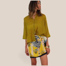 Carica l'immagine nel visualizzatore di Gallery, Haveone mini gonna pareo stampa zebra 100% viscosa Art GVS-Q225
