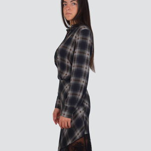 Haveone camicia con spallina e pinces fondo 100% viscosa CMA-P082