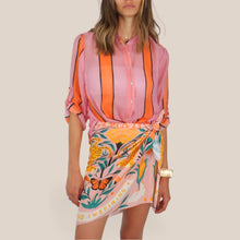 Carica l'immagine nel visualizzatore di Gallery, Haveone camicia over rigata 85% lyocell Art CVS-Q471
