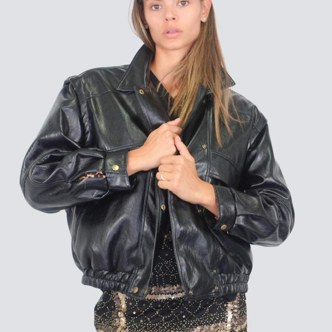 Tensione in bomber interno maculato 69% viscosa Art FF367