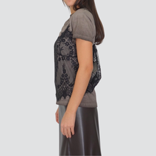 Carica l&#39;immagine nel visualizzatore di Gallery, Haveone t-shirt con top pizzo Art TFW-P046
