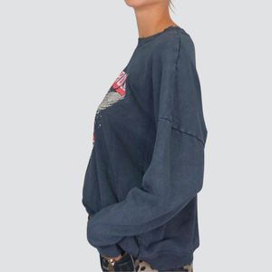 Haveone felpa over garzata con stampa 60% cotone Art FFW-P025