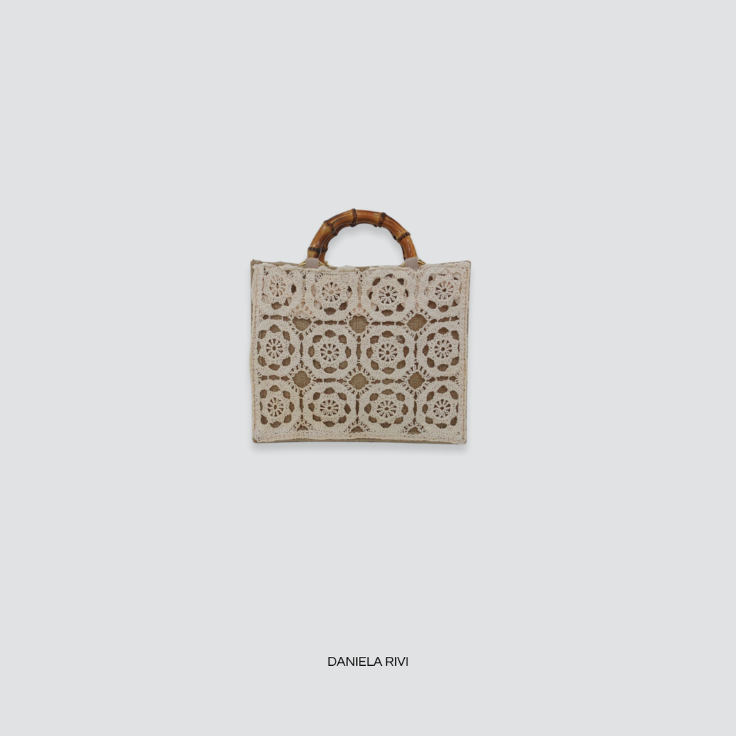 Susy mix borsa canvas crochet Art 508B