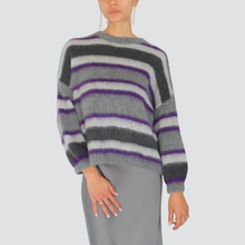 Carica l'immagine nel visualizzatore di Gallery, Dixie maglia over rigata Art M566Y266
