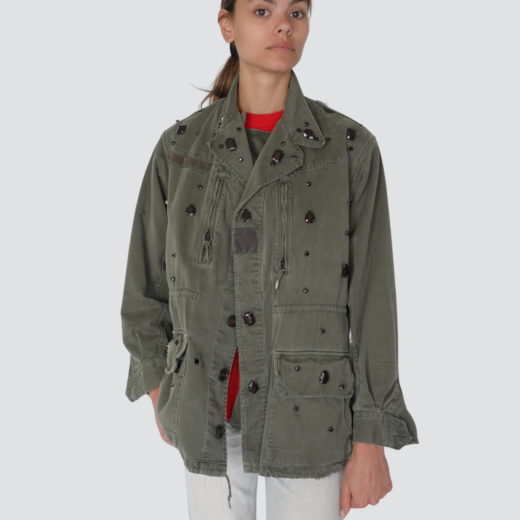 Vicolo giacca militare con applicazioni 100% cotone Art RD0018
