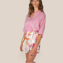 Carica l'immagine nel visualizzatore di Gallery, Tensione in camicia over rigata mussola 100% cotone Art PE260474
