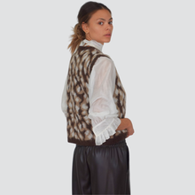 Carica l&#39;immagine nel visualizzatore di Gallery, Haveone gilet maculato filo lurex Art LIT-P044
