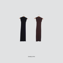 Carica l&#39;immagine nel visualizzatore di Gallery, Vicolo abito tubino a costina 70% viscosa Art 22180F
