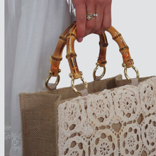 Carica l&#39;immagine nel visualizzatore di Gallery, Susy mix borsa canvas crochet Art 508B
