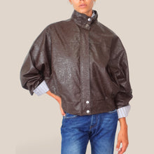 Carica l'immagine nel visualizzatore di Gallery, Haveone bomber stampa ecopelle Art KGE-R052
