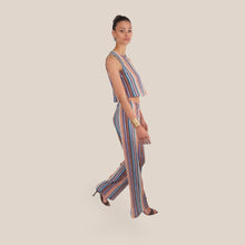 Carica l'immagine nel visualizzatore di Gallery, Vicolo pantalone palazzo elastico retro 50% cotone Art TAB2446
