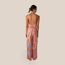 Carica l'immagine nel visualizzatore di Gallery, Tensione in pantalone palazzo elastico vita 100% viscosa Art PE260548
