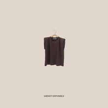 Carica l'immagine nel visualizzatore di Gallery, Philia Loft t-shirt over con spallini e arricciatura 100% cotone Art V02A1062
