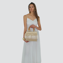 Carica l&#39;immagine nel visualizzatore di Gallery, Susy mix borsa canvas crochet Art 508B
