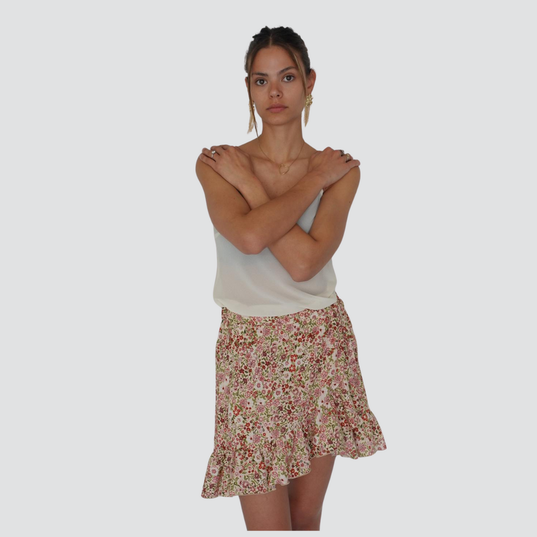 Vicolo mini gonna portafoglio elastico vita 100% viscosa Art TD1910