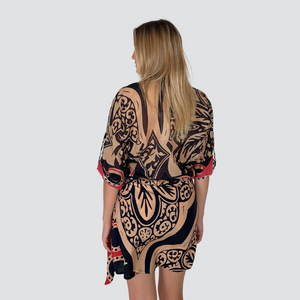 Haveone camicia coreana manica corta fantasia 100% cotone Art CMA-N451